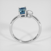 1.48 Ct. Bi Color Sapphire Ring, 18K White Gold 3