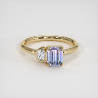 2.00 Ct. Bi Color Sapphire Ring, 14K Yellow Gold 1