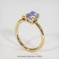 2.00 Ct. Bi Color Sapphire Ring, 14K Yellow Gold 2