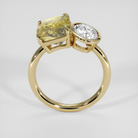 4.13 Ct. Bi Color Sapphire Ring, 14K Yellow Gold 3