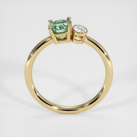 0.90 Ct. Bluish Green Sapphire Ring, 14K Yellow Gold 3