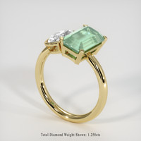 2.41 Ct. Emerald Ring, 18K Yellow Gold 2