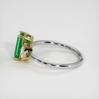 1.74 Ct. Emerald Ring, 18K Yellow & White 4