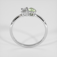 0.41 Ct. Green to Pink Alexandrite Ring, 14K White Gold 3