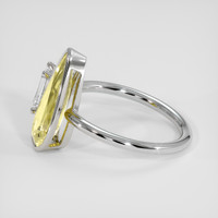 2.20 Ct. Yellow Sapphire Ring, 18K White Gold 4