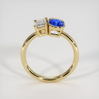 1.05 Ct. Blue Sapphire Ring, 10K Yellow Gold 3