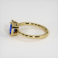 1.05 Ct. Blue Sapphire Ring, 10K Yellow Gold 4