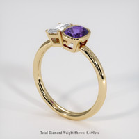 1.65 Ct. Purple Sapphire Ring, 10K Yellow Gold 2