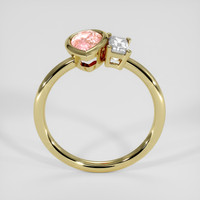1.16 Ct. Padparadscha Sapphire Ring, 14K Yellow Gold 3