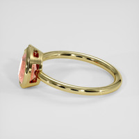 1.16 Ct. Padparadscha Sapphire Ring, 14K Yellow Gold 4