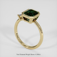 2.57 Ct. Green Sapphire Ring, 14K Yellow Gold 2