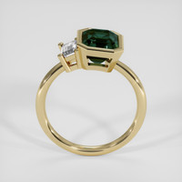 2.57 Ct. Green Sapphire Ring, 14K Yellow Gold 3