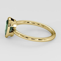 0.93 Ct. Green Sapphire Ring, 14K Yellow Gold 4