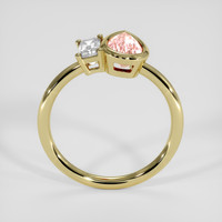 1.16 Ct. Padparadscha Sapphire Ring, 18K Yellow Gold 3