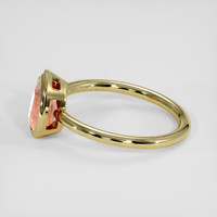 1.16 Ct. Padparadscha Sapphire Ring, 18K Yellow Gold 4