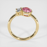 1.02 Ct. Padparadscha Sapphire Ring, 18K Yellow Gold 3
