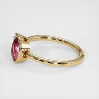 1.02 Ct. Padparadscha Sapphire Ring, 18K Yellow Gold 4