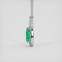 1.01 Ct. Emerald Pendant, Platinum 950 3