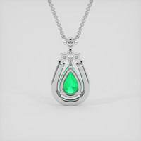 1.01 Ct. Emerald Pendant, Platinum 950 4