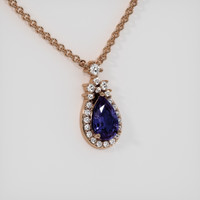 1.32 Ct. Sapphire Pendant, 14K Rose Gold 2