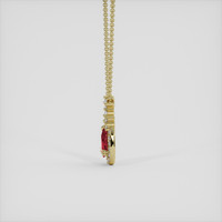 0.34 Ct. Ruby Pendant, 14K Yellow Gold 3