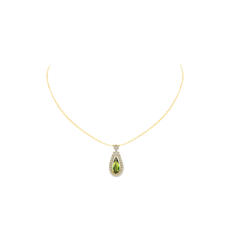 Jewelry image on model