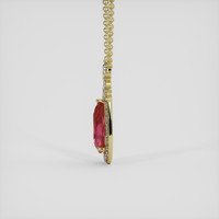 5.08 Ct. Padparadscha Sapphire Pendant, 18K Yellow Gold 3