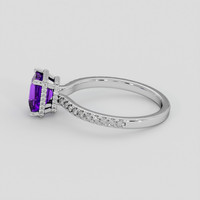 1.07 Ct. Purple Amethyst Ring, Platinum 950 4