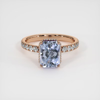 2.74 Ct. Sapphire Ring, 14K Rose Gold 1