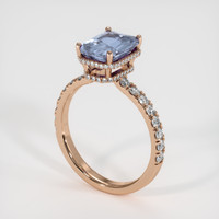 2.74 Ct. Sapphire Ring, 14K Rose Gold 2