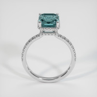 4.11 Ct. Sapphire Ring, 14K White Gold 3