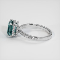 4.11 Ct. Sapphire Ring, 14K White Gold 4