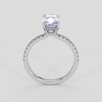 2.07 Ct. Purple Sapphire Ring, 18K White Gold 3