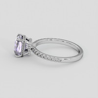 2.07 Ct. Purple Sapphire Ring, 18K White Gold 4