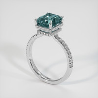 4.11 Ct. Sapphire Ring, 18K White Gold 2