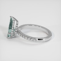2.19 Ct. Sapphire Ring, 18K White Gold 4
