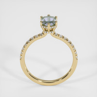 1.19 Ct. Bluish Green Sapphire Ring, 14K Yellow Gold 3