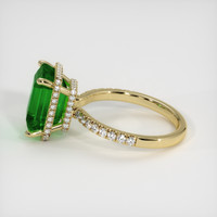 4.95 Ct. Emerald Ring, 18K Yellow Gold 4