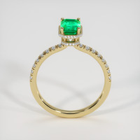 1.36 Ct. Emerald Ring, 18K Yellow Gold 3