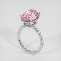 9.19 Ct. Purplish Pink Sapphire Ring, Platinum 950 2