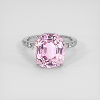7.97 Ct. Pink Sapphire Ring, Platinum 950 1