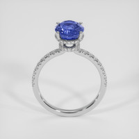 3.64 Ct. Blue Sapphire Ring, Platinum 950 3