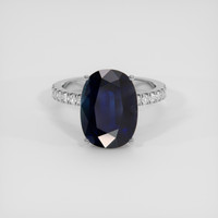 9.65 Ct. Blue Sapphire Ring, Platinum 950 1