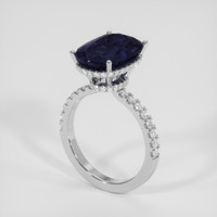 9.65 Ct. Blue Sapphire Ring, Platinum 950 2
