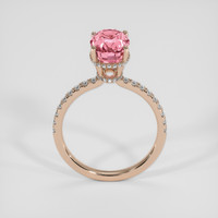4.03 Ct. Padparadscha Sapphire Ring, 14K Rose Gold 3