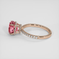 4.03 Ct. Padparadscha Sapphire Ring, 14K Rose Gold 4