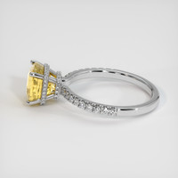 3.17 Ct. Yellow Sapphire Ring, 14K White Gold 4