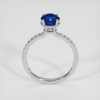 2.25 Ct. Blue Sapphire Ring, 18K White Gold 3