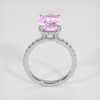 6.18 Ct. Pink Sapphire Ring, 18K White Gold 3