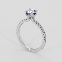 1.26 Ct. Purple Sapphire Ring, 18K White Gold 2